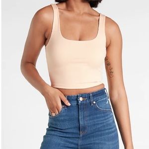 Express Ribbed Square Neck Tank